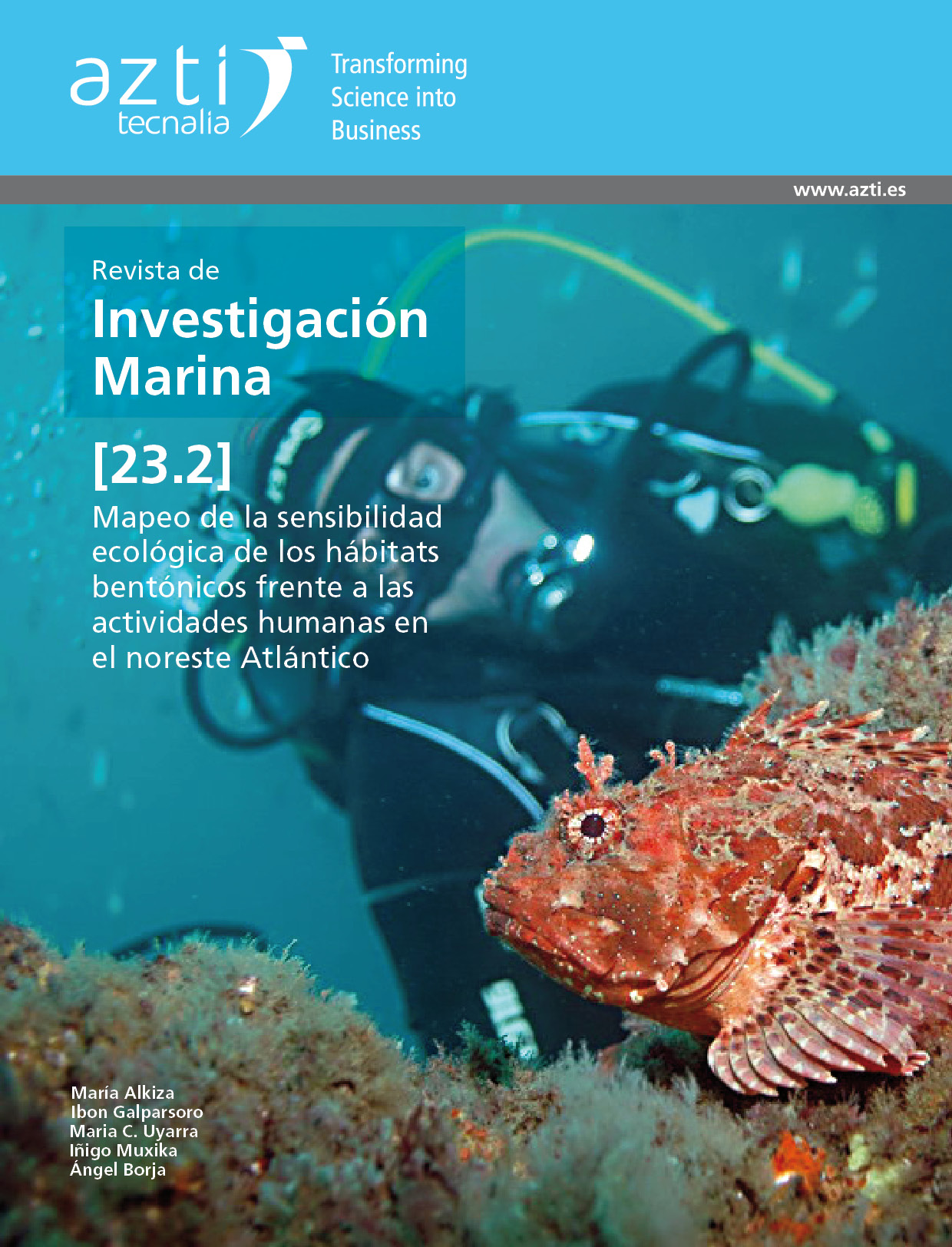 RIM .:. Revista de Investigación Marina by AZTI RIM 23(2): Mapping the  ecological sensitivity of benthic hábitats to human activities in the  european North Atlantic Ocean - RIM .:. Revista de Investigación Marina by  AZTI